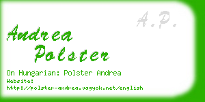 andrea polster business card